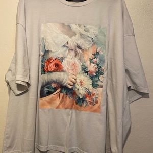 White graphic t-shirt